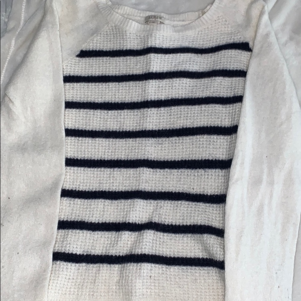 Jcrew Striped Knit Sweater